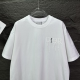 Dior Classic Foam Logo Printed T-shirt Couple Versatile Casual Short Sleeve