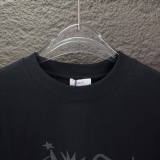 Dior Classic Foam Logo Printed T-shirt Couple Versatile Casual Short Sleeve