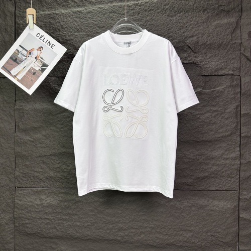 Loewe Classic Embroidery Logo T-shirt Couple Versatile Casual Short Sleeves