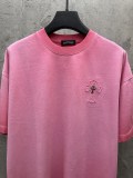 Chrome Hearts Fashion Patch Embroidered Cross T-shirt Couple Versatile Casual Short Sleeve