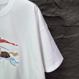 Burberry Classic Embroidered War Horse LogoT girl Couple Versatile Casual Short Sleeves