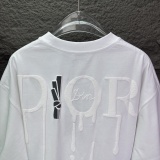 Dior Classic Foam Logo Printed T-shirt Couple Versatile Casual Short Sleeve