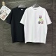 Dior Classic Embroidery LogoT girl Couple Versatile Casual Short Sleeves