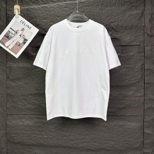 Dior Classic Foam Logo Printed T-shirt Couple Versatile Casual Short Sleeve