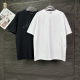 Dior Classic Foam Logo Printed T-shirt Couple Versatile Casual Short Sleeve