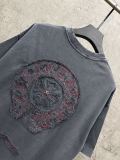 Chrome Hearts Fashion Patch Embroidered T-shirt Couple Loose Casual Short Sleeve