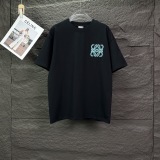 Loewe Classic Embroidery LogoT girl Couple Versatile Casual Short Sleeves