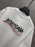 Balenciaga Classic Embroidery Logo T-Shirt Couple Loose Casual Short Sleeves