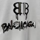 Balenciaga Classic Personalized Logo Printed T-shirt Couple Versatile Casual Short Sleeve
