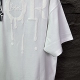 Dior Classic Foam Logo Printed T-shirt Couple Versatile Casual Short Sleeve