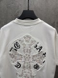 Chrome Hearts Fashion Patch Embroidered T-shirt Couple Versatile Casual Short Sleeve