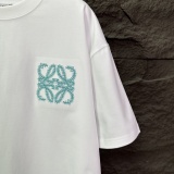 Loewe Classic Embroidery LogoT girl Couple Versatile Casual Short Sleeves