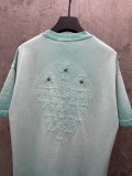 Chrome Hearts Fashion Patch Embroidered Cross T-shirt Couple Versatile Casual Short Sleeve