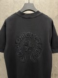 Chrome Hearts Classic Embroidered Horseshoe T-shirt Couple Loose Casual Short Sleeve