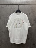 Chrome Hearts Fashion Leather Embroidered Splash Ink T-shirt Couple Versatile Casual Short Sleeve