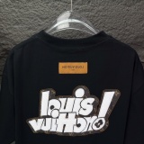 Louis Vuitton Classic Leather Embroidered LogoT girl Couple Versatile Casual Short Sleeves