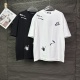 Louis Vuitton Fashion Embroidery Tool LogoT girl Couple Versatile Casual Short Sleeves