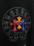 Chrome Hearts Fashion Patch Embroidered T-shirt Couple Versatile Casual Short Sleeve