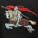 Burberry Classic Embroidered War Horse LogoT girl Couple Versatile Casual Short Sleeves