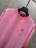 Chrome Hearts Fashion Patch Embroidered Cross T-shirt Couple Versatile Casual Short Sleeve