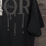 Dior Classic Foam Logo Printed T-shirt Couple Versatile Casual Short Sleeve