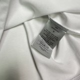 Dior Classic Foam Logo Printed T-shirt Couple Versatile Casual Short Sleeve
