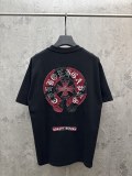 Chrome Hearts Fashion Patch Embroidered T-shirt Couple Versatile Casual Short Sleeve