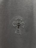 Chrome Hearts Fashion Patch Embroidered Cross T-shirt Couple Versatile Casual Short Sleeve