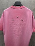 Chrome Hearts Fashion Patch Embroidered Cross T-shirt Couple Versatile Casual Short Sleeve