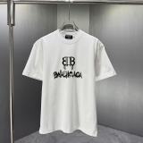 Balenciaga Classic Personalized Logo Printed T-shirt Couple Versatile Casual Short Sleeve