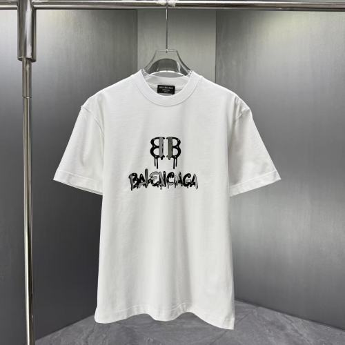 Balenciaga Classic Personalized Logo Printed T-shirt Couple Versatile Casual Short Sleeve