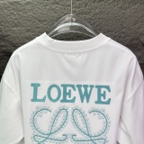 Loewe Classic Embroidery LogoT girl Couple Versatile Casual Short Sleeves