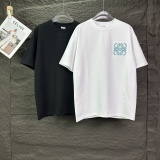 Loewe Classic Embroidery LogoT girl Couple Versatile Casual Short Sleeves