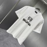 Balenciaga Classic Personalized Logo Printed T-shirt Couple Versatile Casual Short Sleeve