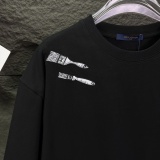 Louis Vuitton Fashion Embroidery Tool LogoT girl Couple Versatile Casual Short Sleeves