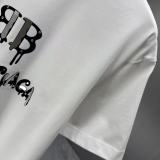 Balenciaga Classic Personalized Logo Printed T-shirt Couple Versatile Casual Short Sleeve