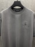 Chrome Hearts Fashion Patch Embroidered Cross T-shirt Couple Versatile Casual Short Sleeve