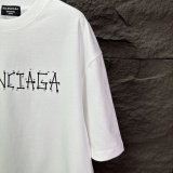 Balenciaga Classic Logo Printed T-shirt Couple Versatile Casual Short Sleeve