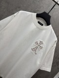 Chrome Hearts Fashion Patch Embroidered T-shirt Couple Versatile Casual Short Sleeve