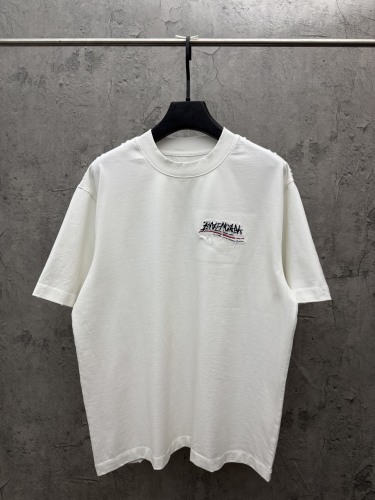 Balenciaga Classic Embroidery Logo T-Shirt Couple Loose Casual Short Sleeves