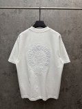 Chrome Hearts Classic Embroidered Horseshoe T-shirt Couple Loose Casual Short Sleeve