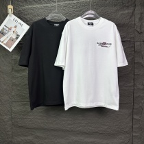 Balenciaga Couple Classic Embroidered Logo Versatile Casual Short Sleeve T-shirt