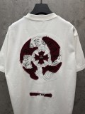Chrome Hearts Fashion Patch Embroidered T-shirt Couple Versatile Casual Short Sleeve