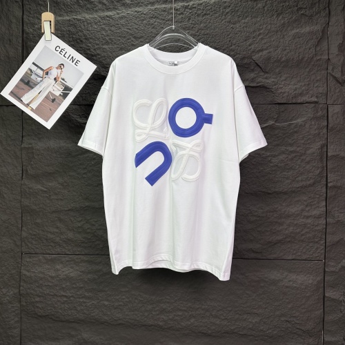 Loewe Classic Foam Logo Printed T-shirt Couple Versatile Casual Short Sleeve