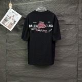 Balenciaga Couple Classic Embroidered Logo Versatile Casual Short Sleeve T-shirt