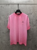 Chrome Hearts Fashion Patch Embroidered Cross T-shirt Couple Versatile Casual Short Sleeve