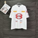 Balenciaga Fashion Multi Logo Printed T-shirt Couple Versatile Casual Short Sleeve
