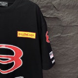 Balenciaga Fashion Multi Logo Printed T-shirt Couple Versatile Casual Short Sleeve