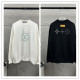 Louis Vuitton Unisex Classic Hot Diamond Logo Loose Casual Long Sleeve T-shirt