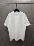 Balenciaga Fashion 3D Embroidered Purple Logo T-shirt Couple Loose Casual Short Sleeve